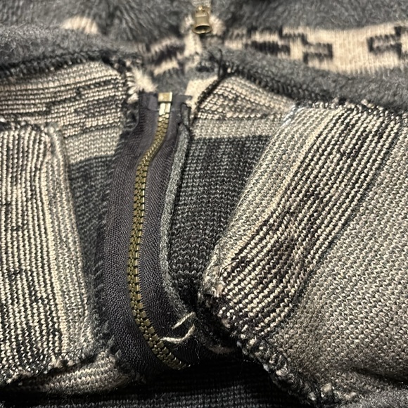 Horses Print Fuzzy Sweater Hooded Jacket - Picture 9 of 9